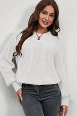 Elysanne cable knit sweater