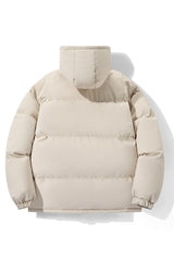 Hooded down jacket