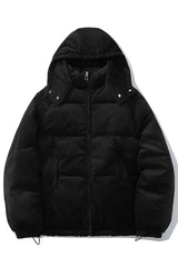 Hooded quilted jacket