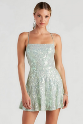 Zephyra sequin backless dress