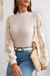 Mirelia top with transparent sleeves