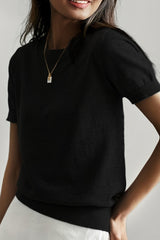 Velanique short-sleeved sweater