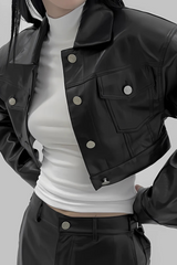 Arabella leather jacket