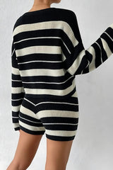 Stravina striped knit set