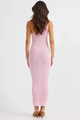 Zelena one-shoulder knit maxi dress