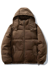 Hooded quilted jacket