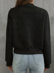 Svart enkel bomberjacka