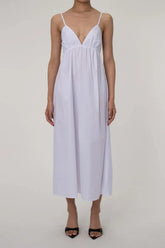 Long dress with spaghetti straps