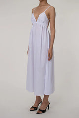 Long dress with spaghetti straps