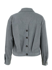 Randig jacka med knappar