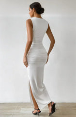 Elegant white long dress