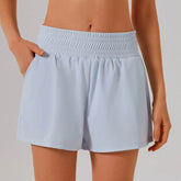 High-waisted airy sports shorts