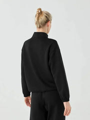 Jacket with zipper and stand-up collar