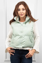 Padded vest with comfortable collar
