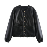 Black short jacket with buttons