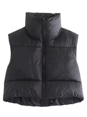 Short quilted vest