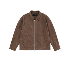 Hooded textured zip shirt jacket