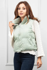 Padded vest with comfortable collar