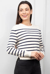 Striped knit sweater