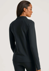 Black sports vest with zipper