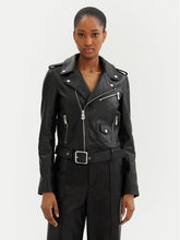 Erykka black eco-leather jacket