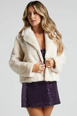 Purple sequin evening dress