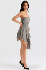 Smokey asymmetrisk miniklänning