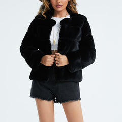 Luxury short fur jacket