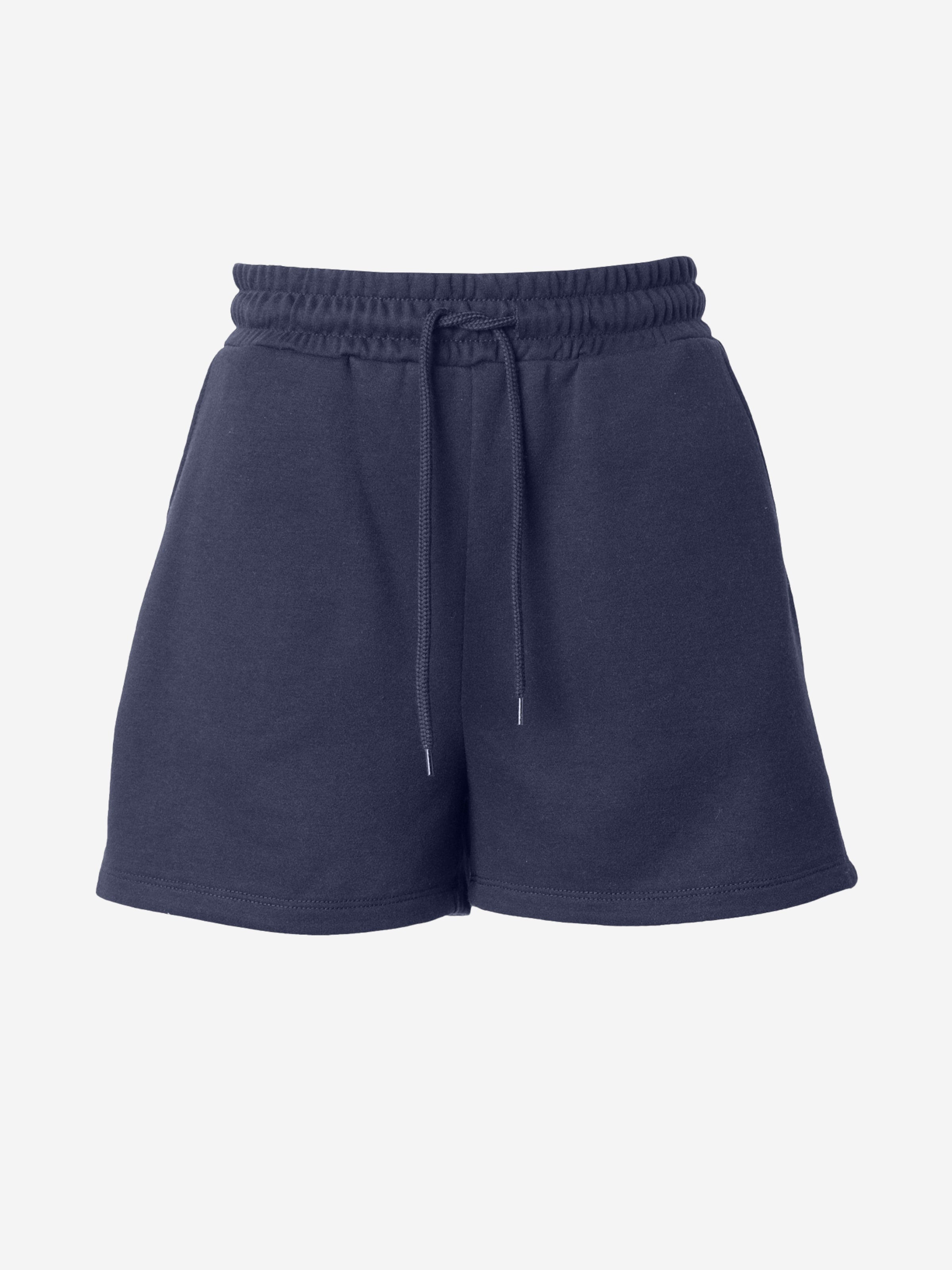 Soft sweat shorts with drawstring
