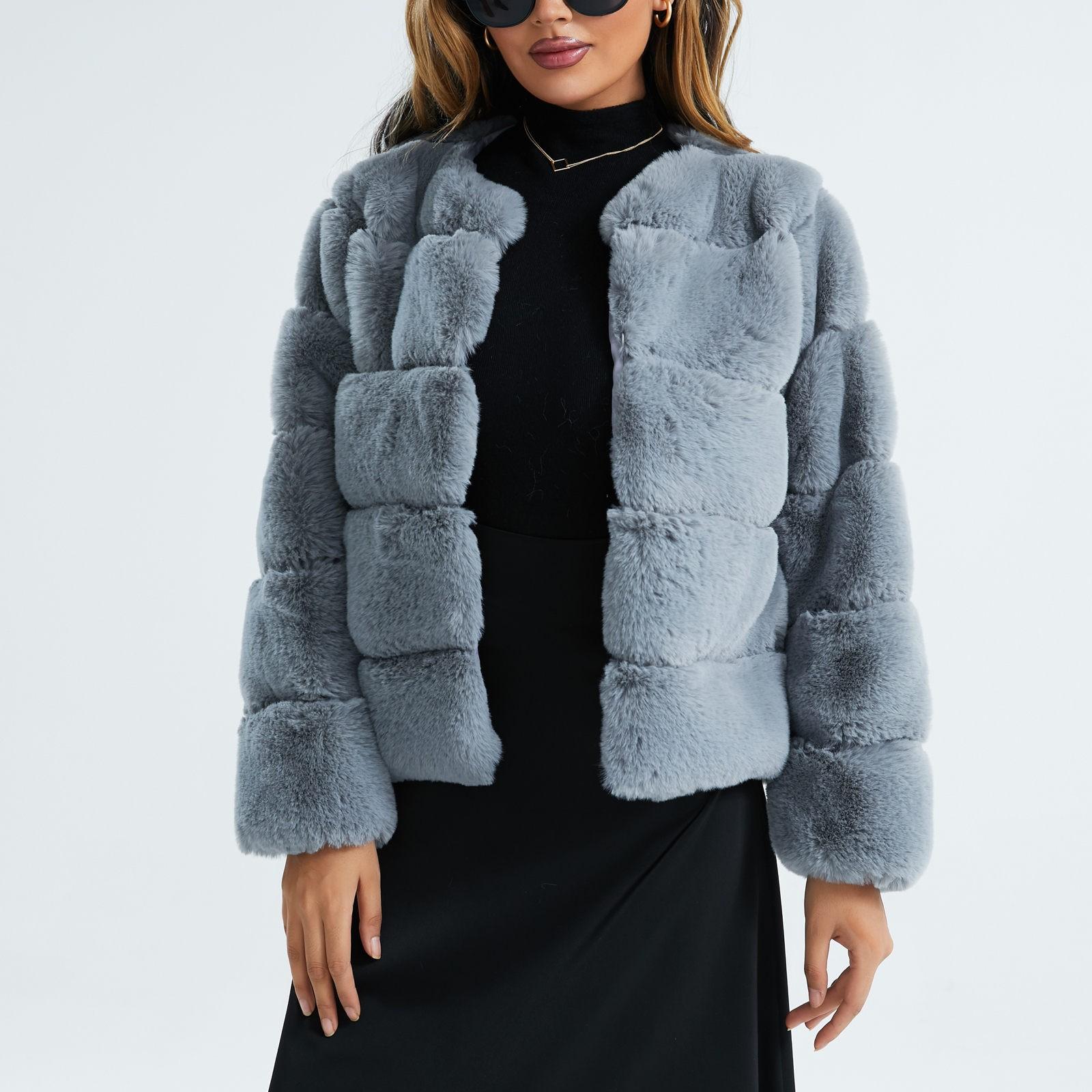 Luxury short fur jacket