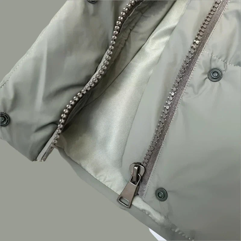 Vinter Casual Loose Bomull Vadderad Jacka