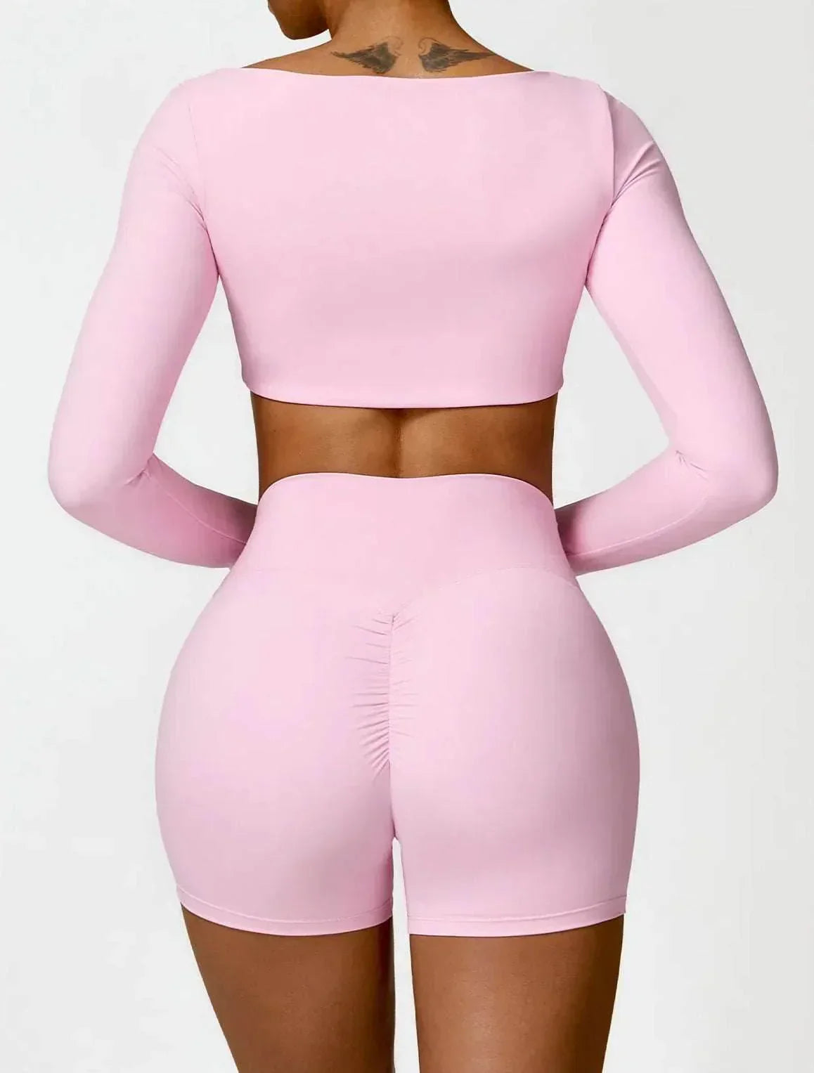 Seamless long sleeve sports set