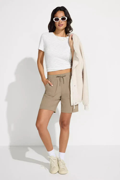 Unisex relaxed fit drawstring shorts