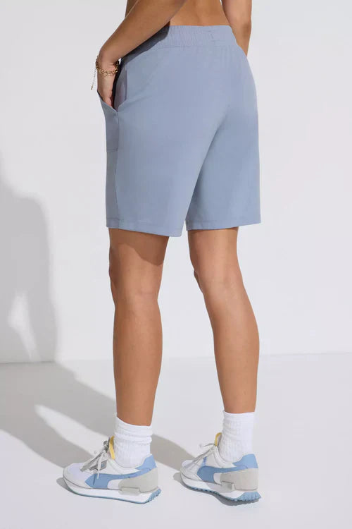 Unisex relaxed fit drawstring shorts