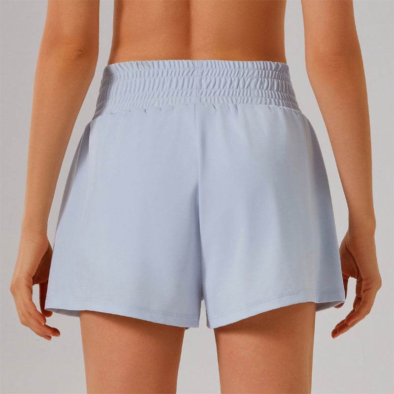 High-waisted airy sports shorts