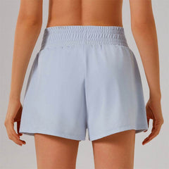 High-waisted airy sports shorts