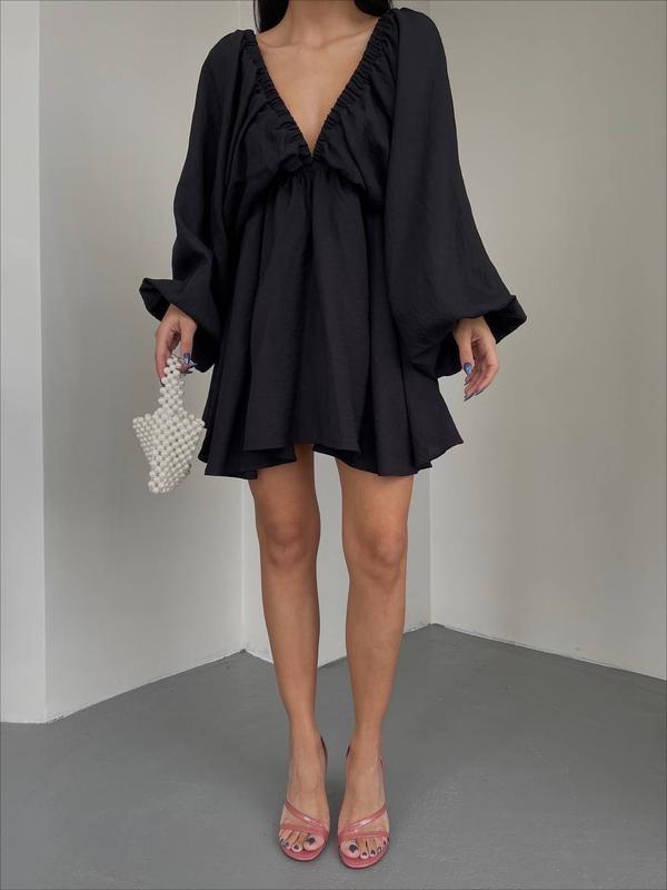 Off-the-shoulder bohemian mini dress