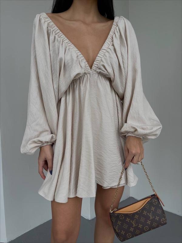 Off-the-shoulder bohemian mini dress