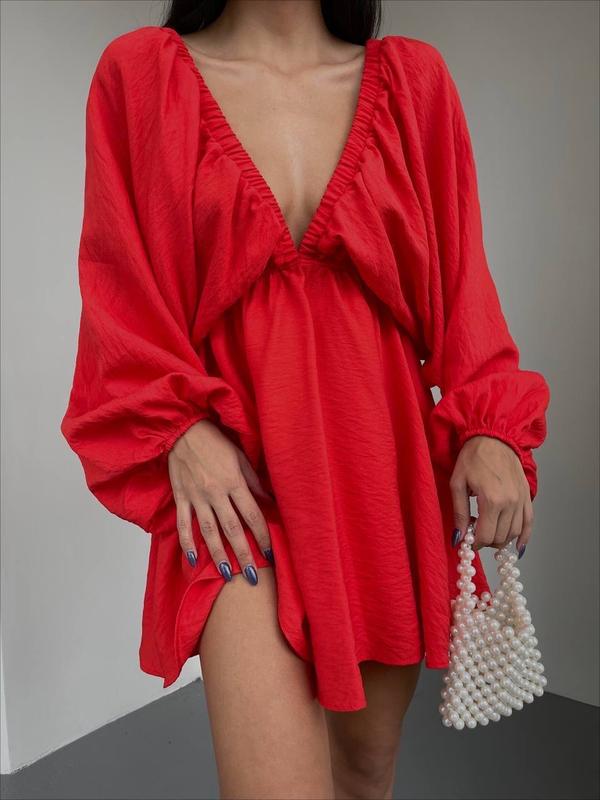 Off-the-shoulder bohemian mini dress