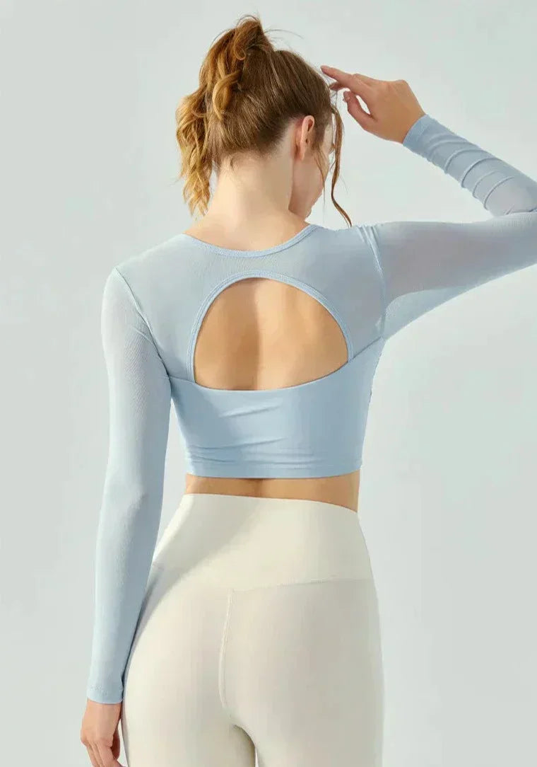 Snodd sport-T-shirt med bar rygg