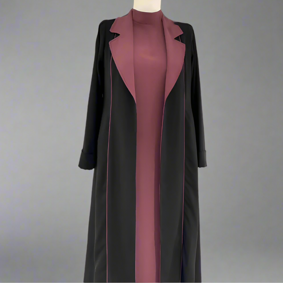 Mode lång cardigan trenchcoat