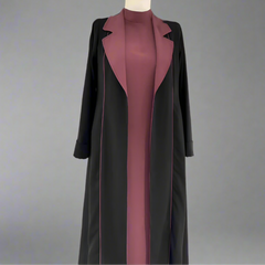 Mode lång cardigan trenchcoat