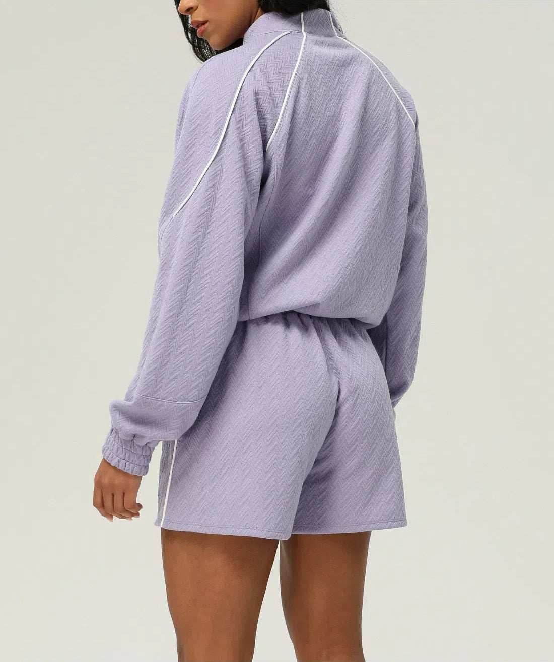 Sports tracksuit with jacket and shorts