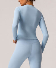 Seamless long sleeve sports top