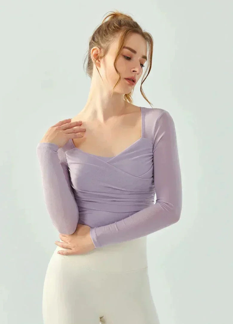 Snodd sport-T-shirt med bar rygg