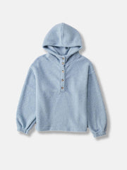 Mjuk huvtröja med bouttons