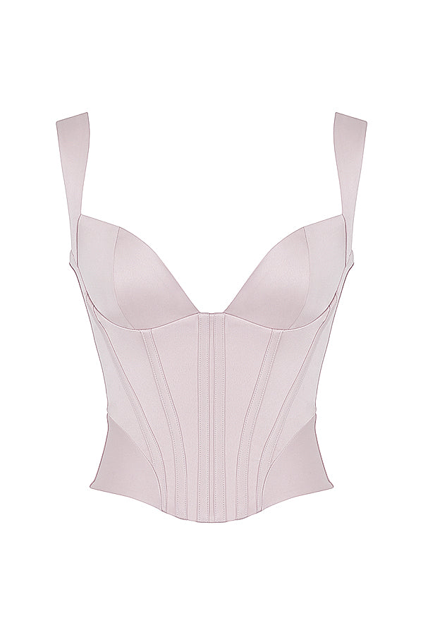 Korsett i structuredsatin