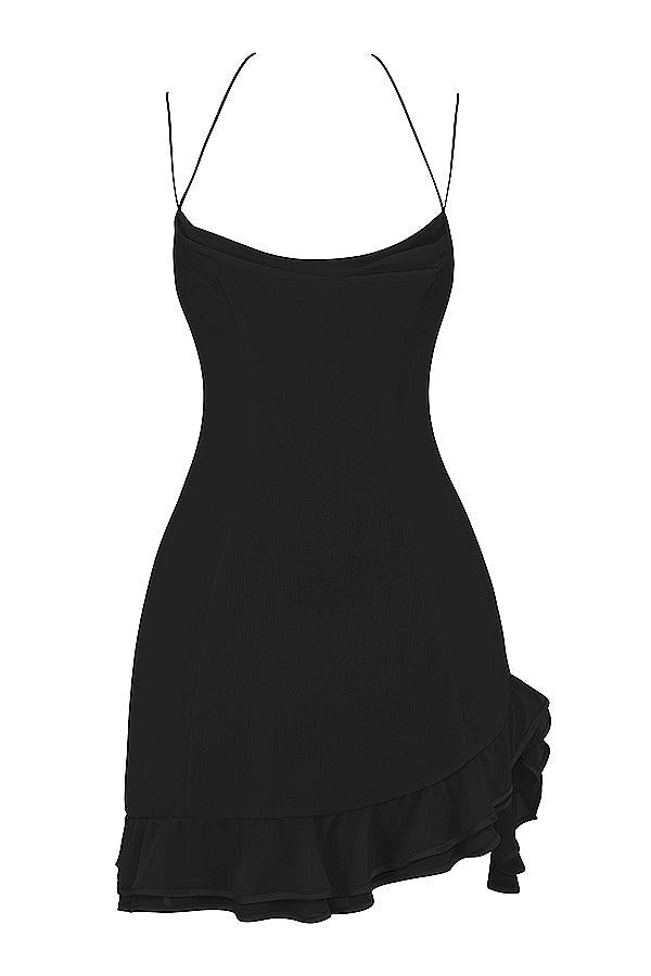 Miniklänning med volanger