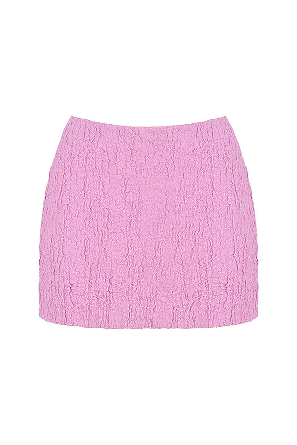 Rosa utskuren korsett med minikjol