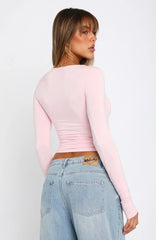 Smal långärmad T-shirt